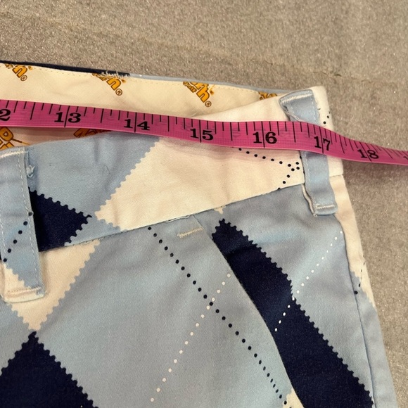 [W36L30]Loudmouth Men's Blue and White Argyle Golf Pants - Picture 6 of 8